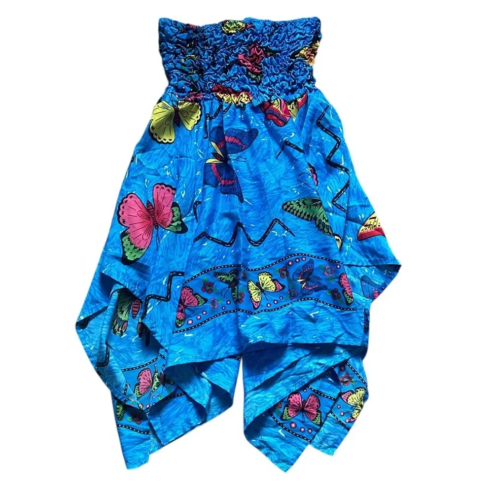 Rima | Hawaiian Luau Dress with Butterfly Print